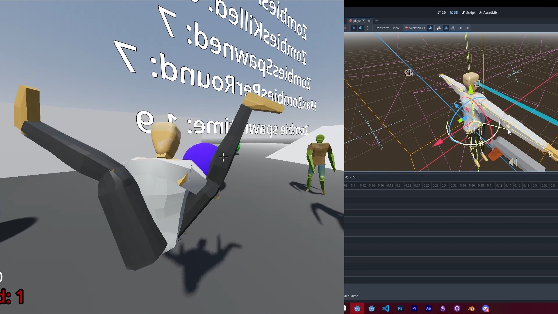 Zombies Game Quaternion Bug