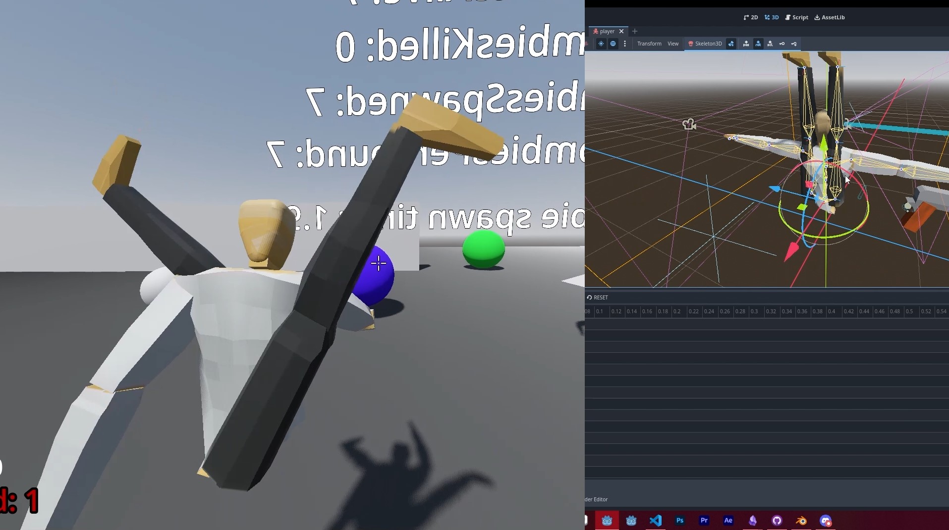 Zombies Game Quaternion Bug